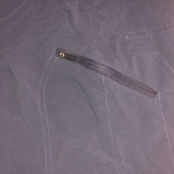 Marmot Ladies Dark Grey Pants Long to Capri Nylon Pants Sz 10